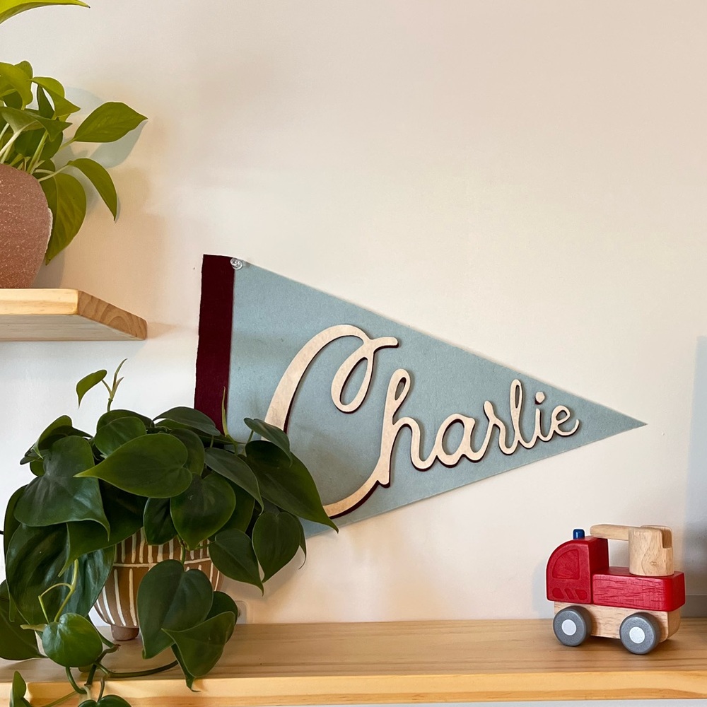 Customizable Name Pennant - Layered Felt!
